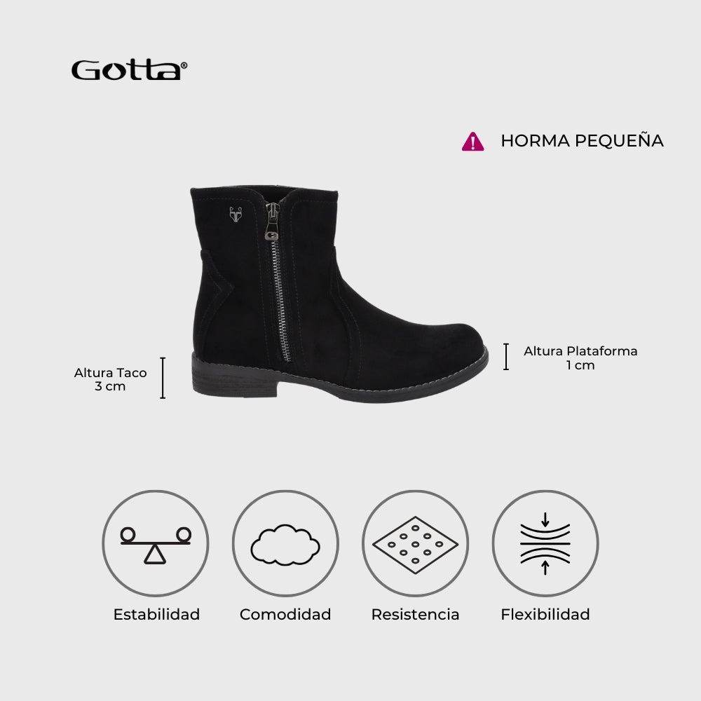 Botin Negro Mujer 23703 - Gotta Chile