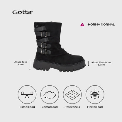 Botin Negro Mujer 46308 - Gotta Chile