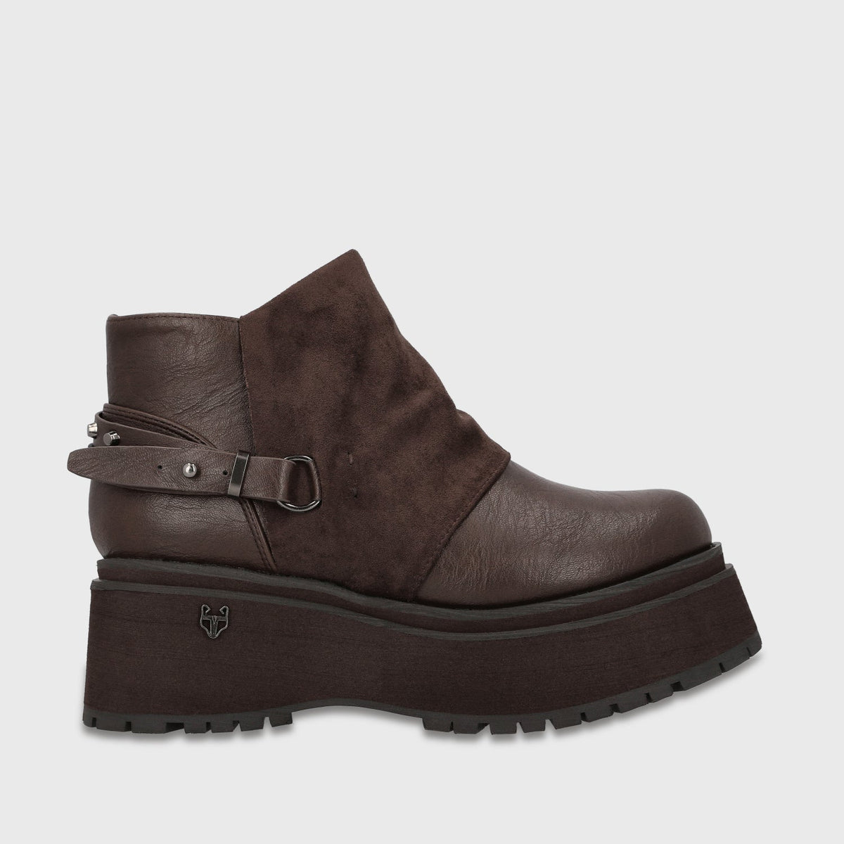 Botin Plataforma Café Mujer 1509B