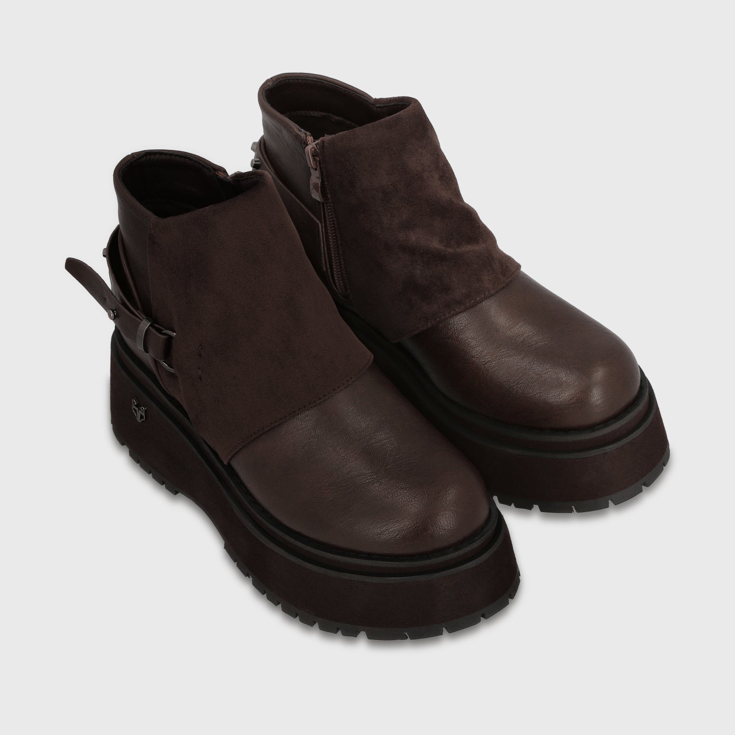 Botin Plataforma Café Mujer 1509B - Gotta Chile