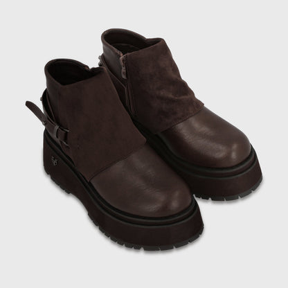 Botin Plataforma Café Mujer 1509B - Gotta Chile