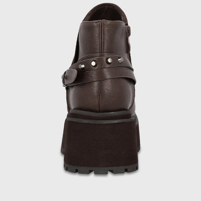 Botin Plataforma Café Mujer 1509B - Gotta Chile