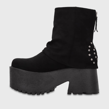 Botin Plataforma Negro Mujer 1517A01 - Gotta Chile