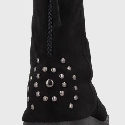 Botin Plataforma Negro Mujer 1517A01 - Gotta Chile