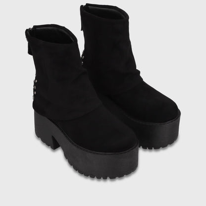 Botin Plataforma Negro Mujer 1517A01 - Gotta Chile