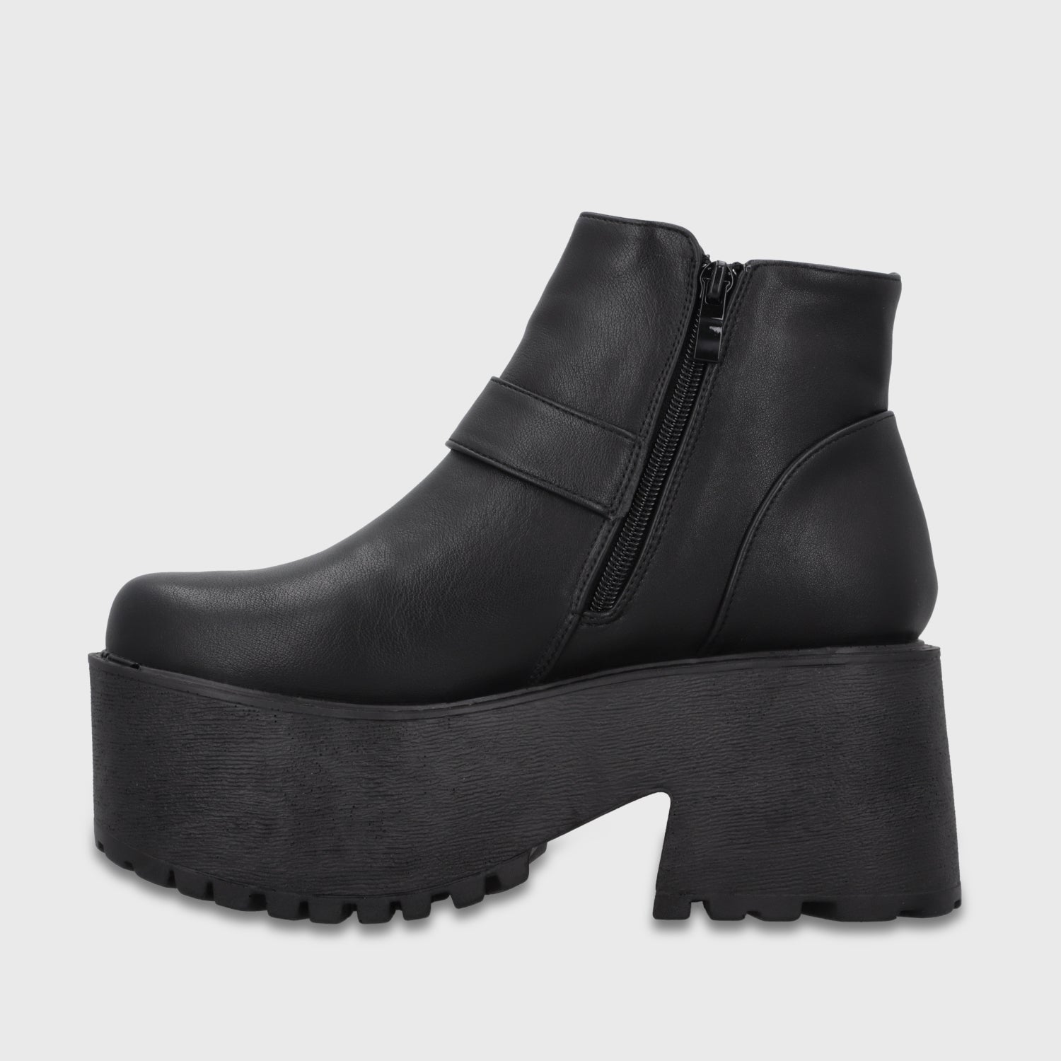 Botin Plataforma Negro Mujer 1517B01 - Gotta Chile