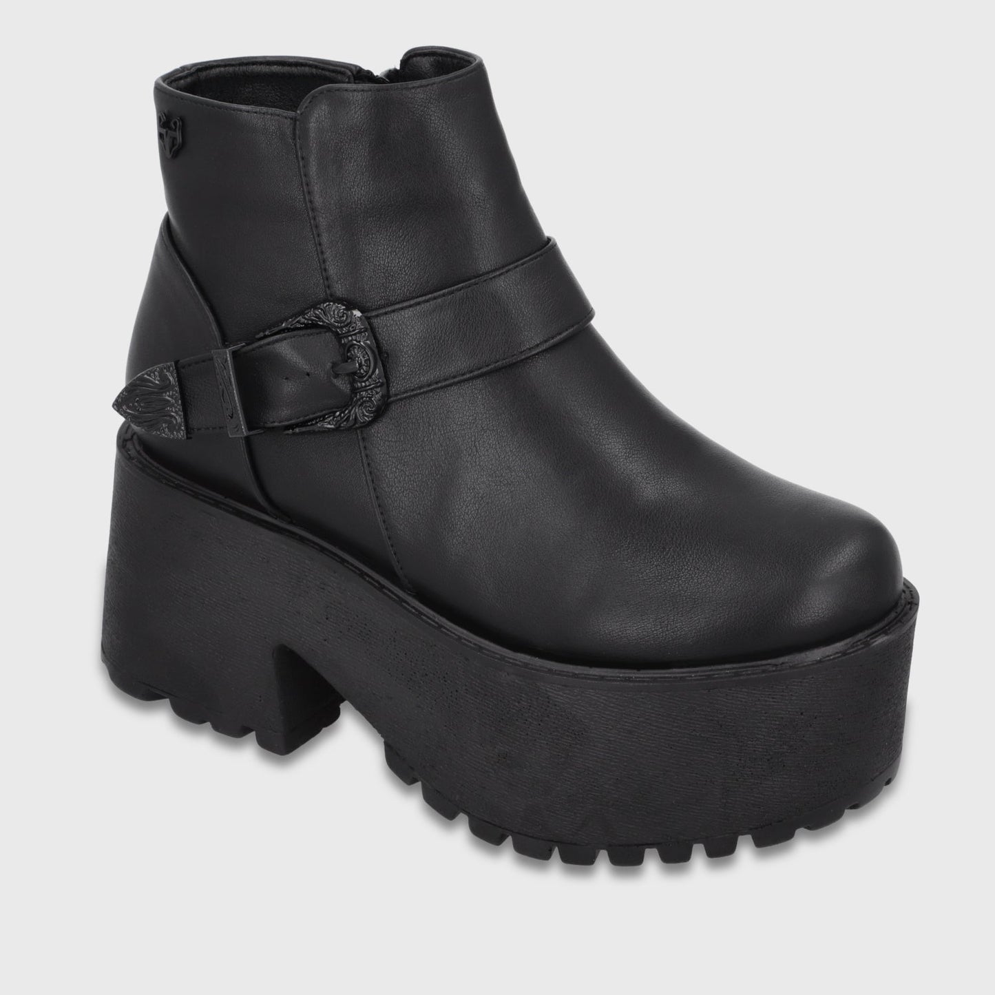 Botin Plataforma Negro Mujer 1517B01 - Gotta Chile