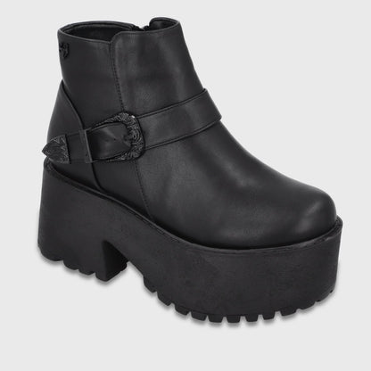 Botin Plataforma Negro Mujer 1517B01 - Gotta Chile