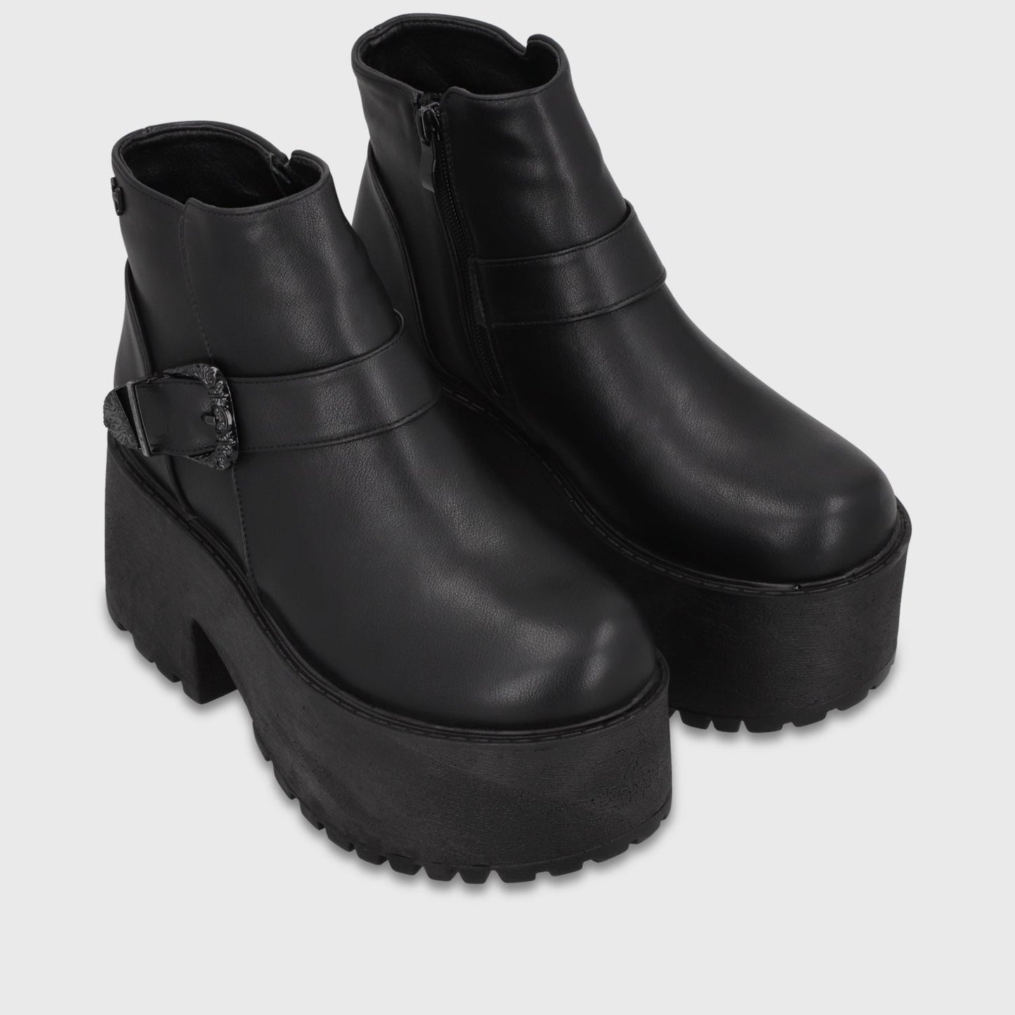 Botin Plataforma Negro Mujer 1517B01 - Gotta Chile