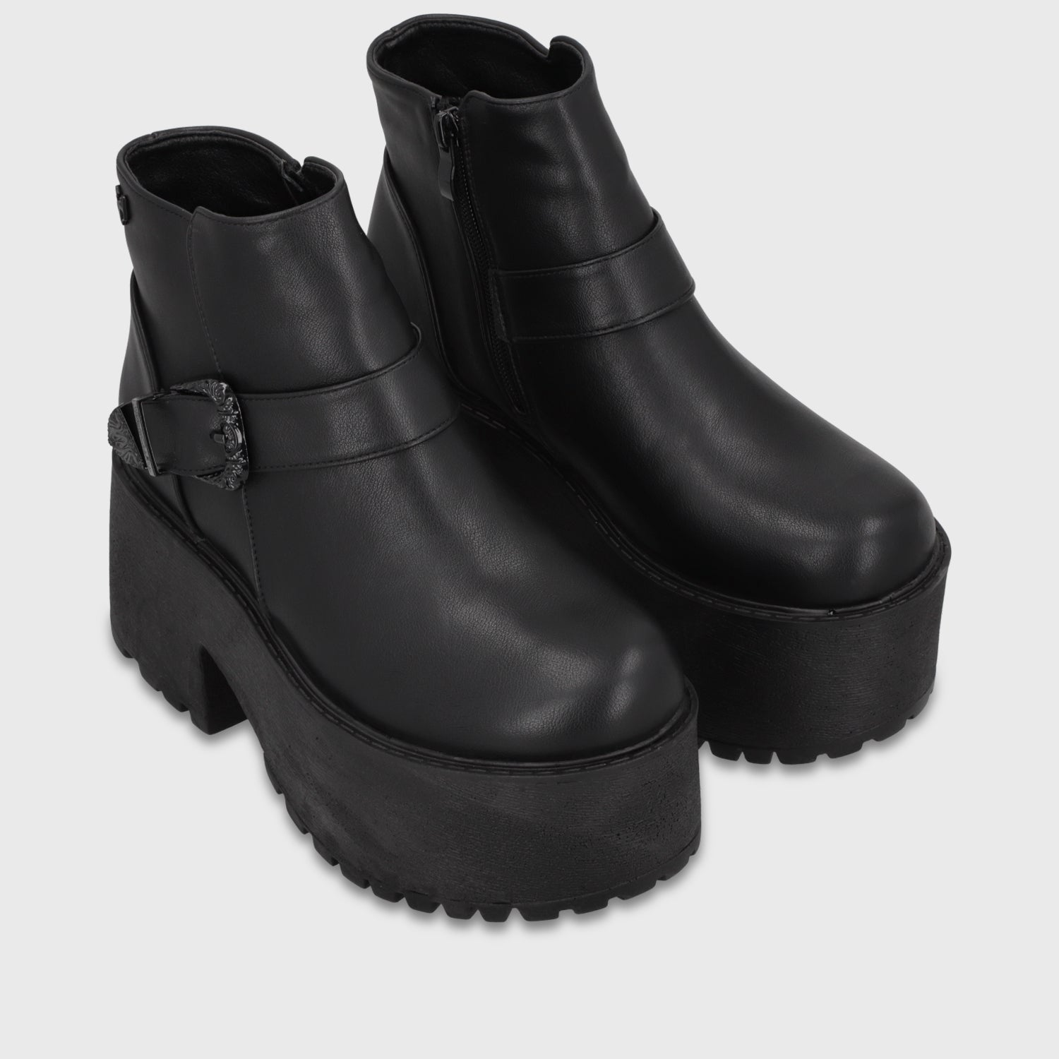 Botin Plataforma Negro Mujer 1517B01 - Gotta Chile