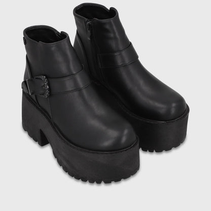 Botin Plataforma Negro Mujer 1517B01 - Gotta Chile