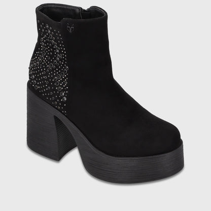 Botin Plataforma Negro Mujer 2563701 - Gotta Chile