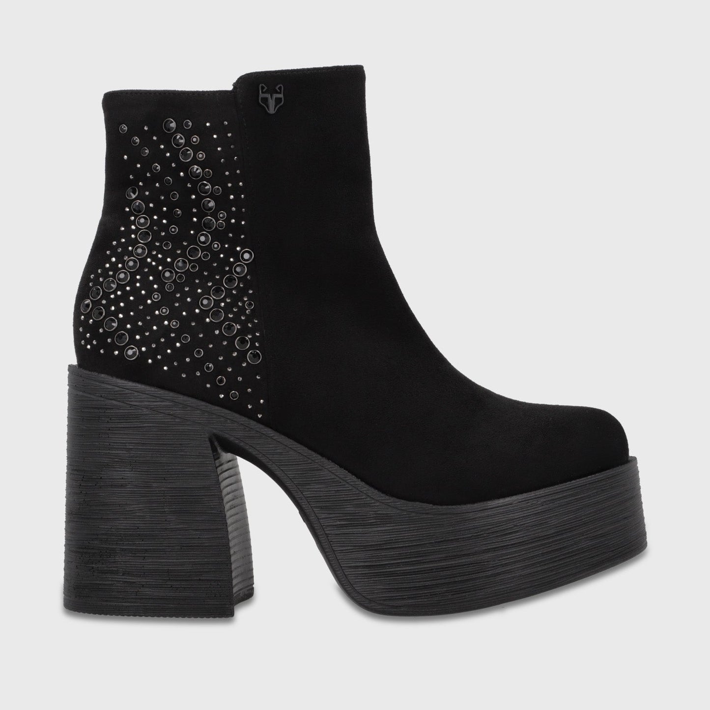 Botin Plataforma Negro Mujer 2563701 - Gotta Chile