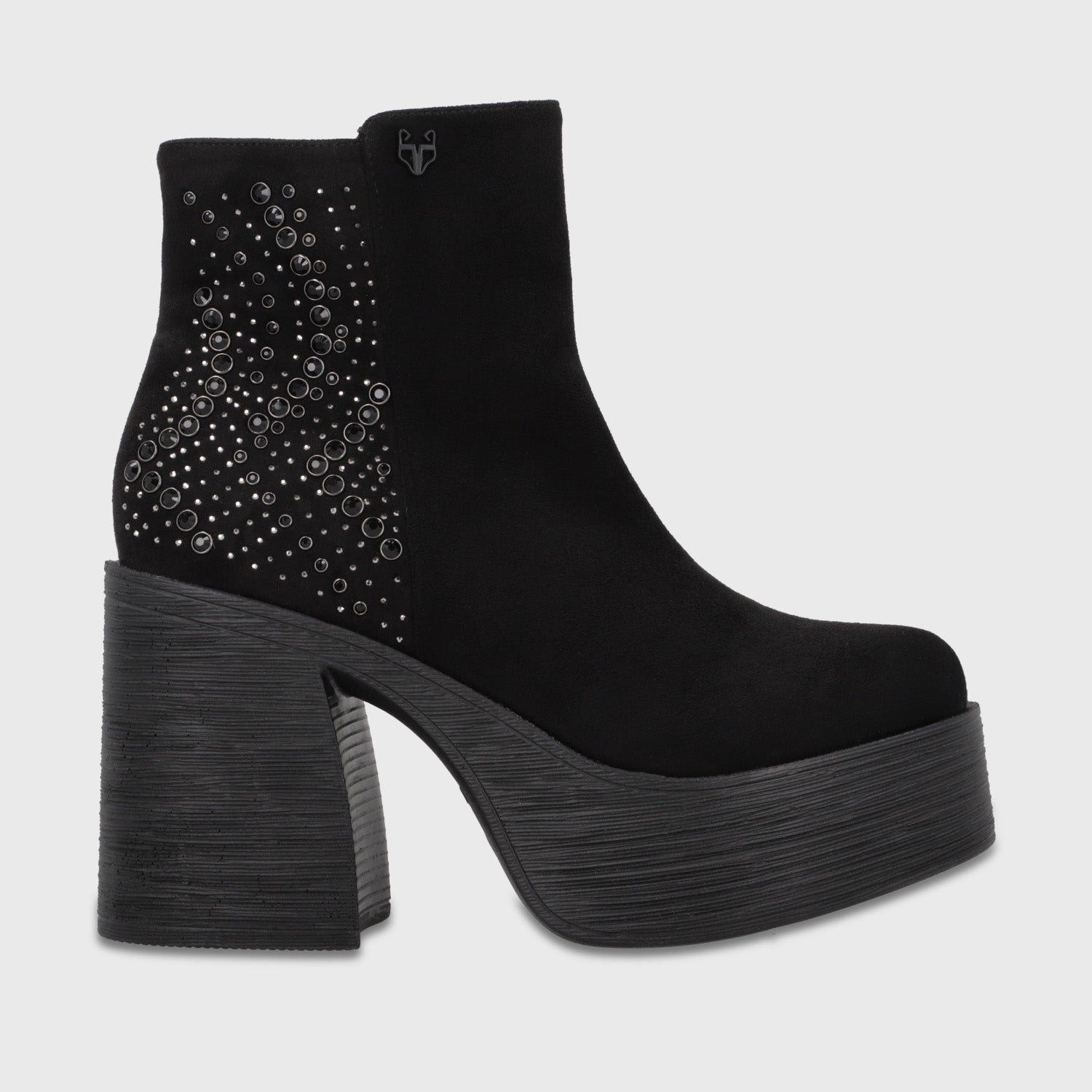 Botin Plataforma Negro Mujer 2563701 - Gotta Chile