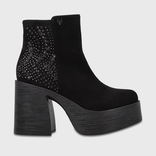 Botin Plataforma Negro Mujer 2563701 - Gotta Chile