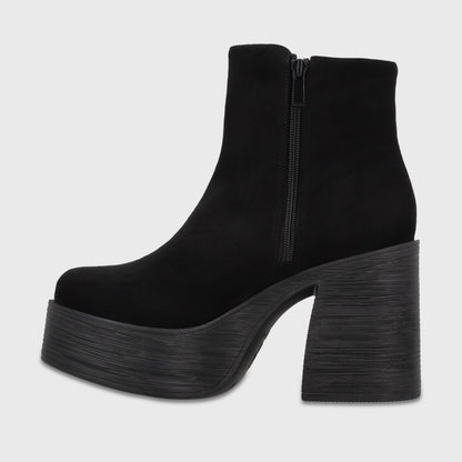 Botin Plataforma Negro Mujer 2563701 - Gotta Chile
