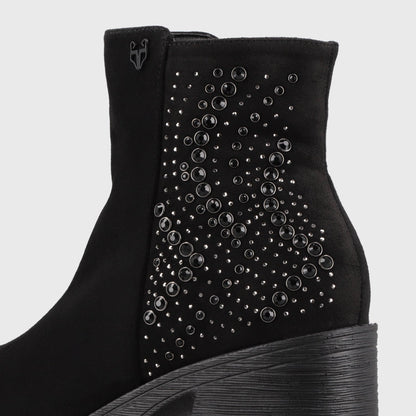 Botin Plataforma Negro Mujer 2563701 - Gotta Chile