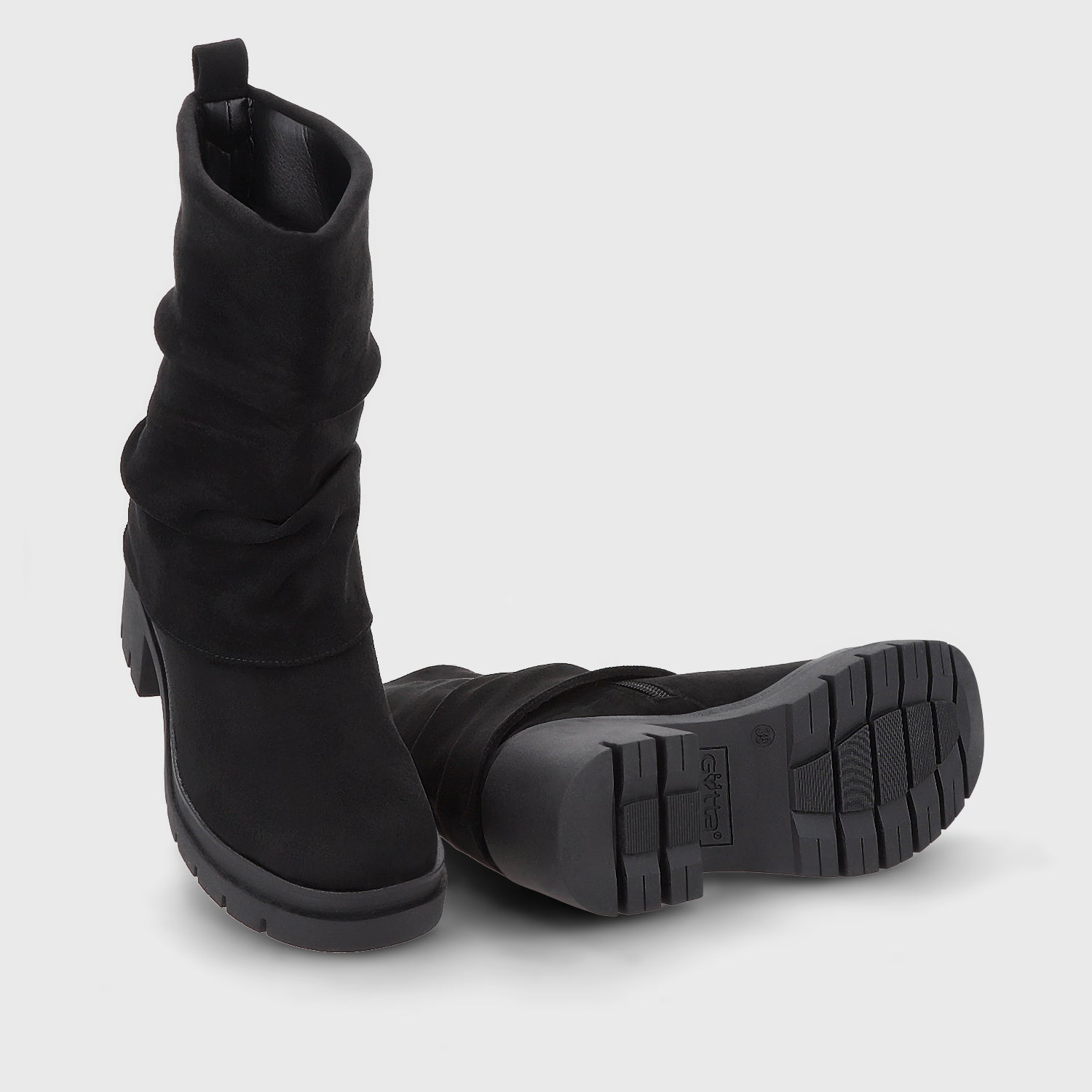 Botin Plataforma Negro Mujer 46205 - Gotta Chile