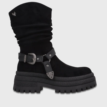 Botin Plataforma Negro Mujer 6583001 - Gotta Chile