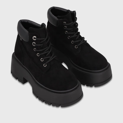 Botin Plataforma Negro Mujer 6585001 - Gotta Chile