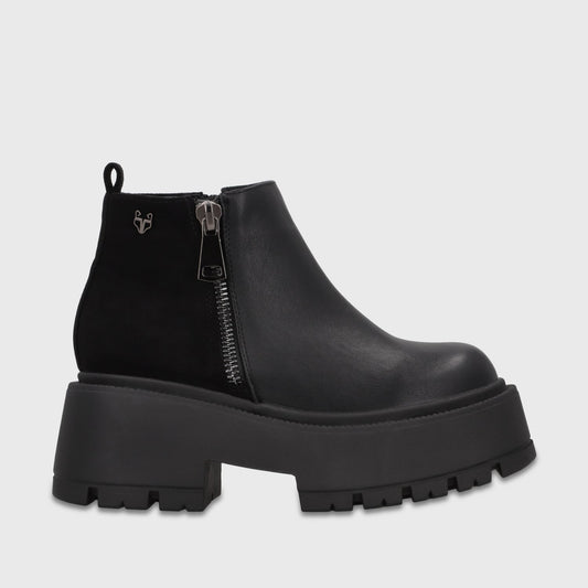 Botin Plataforma Negro Mujer 6585101 - Gotta Chile