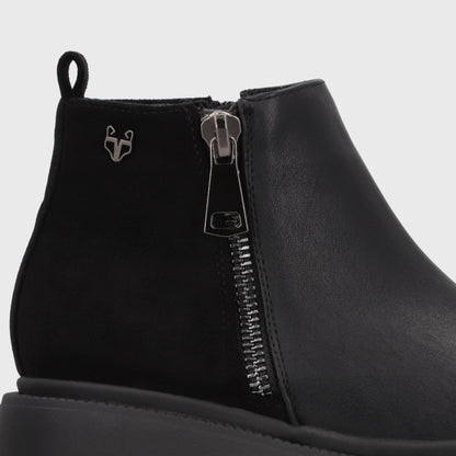 Botin Plataforma Negro Mujer 6585101 - Gotta Chile