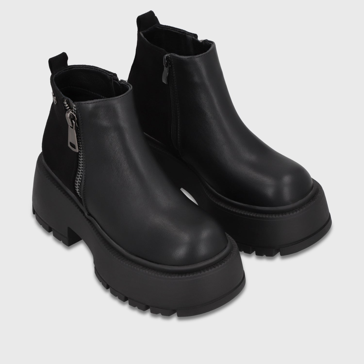 Botin Plataforma Negro Mujer 6585101 - Gotta Chile