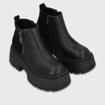 Botin Plataforma Negro Mujer 6585101 - Gotta Chile