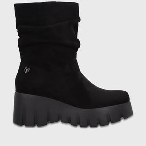 Botin Plataforma Negro Mujer 6589001