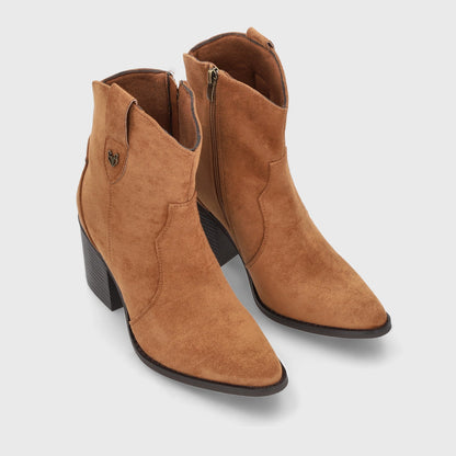 Botin Taco Camel Mujer 53780 - Gotta Chile