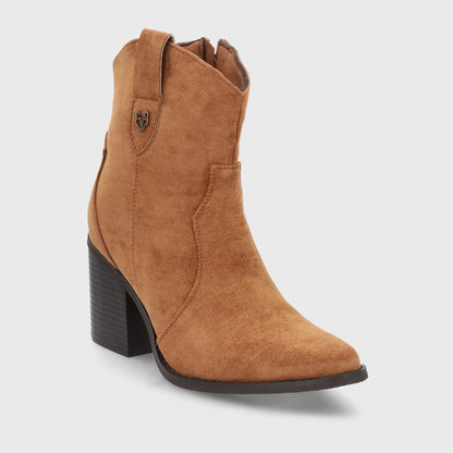 Botin Taco Camel Mujer 53780 - Gotta Chile