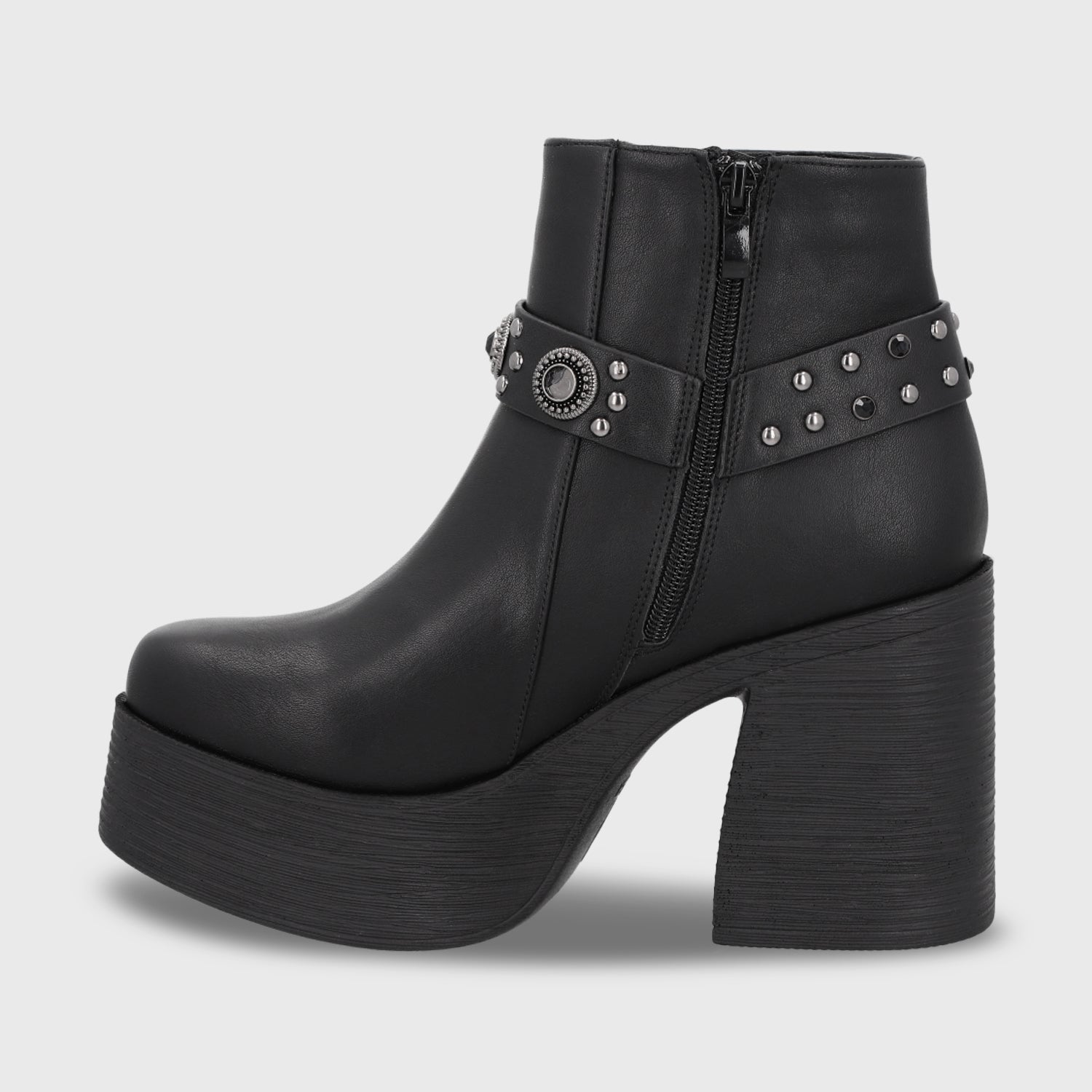 Botin Taco Negro Mujer 25635 - Gotta Chile