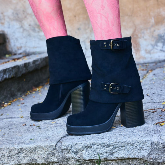 Botin Taco Negro Mujer 3378601 - Gotta Chile