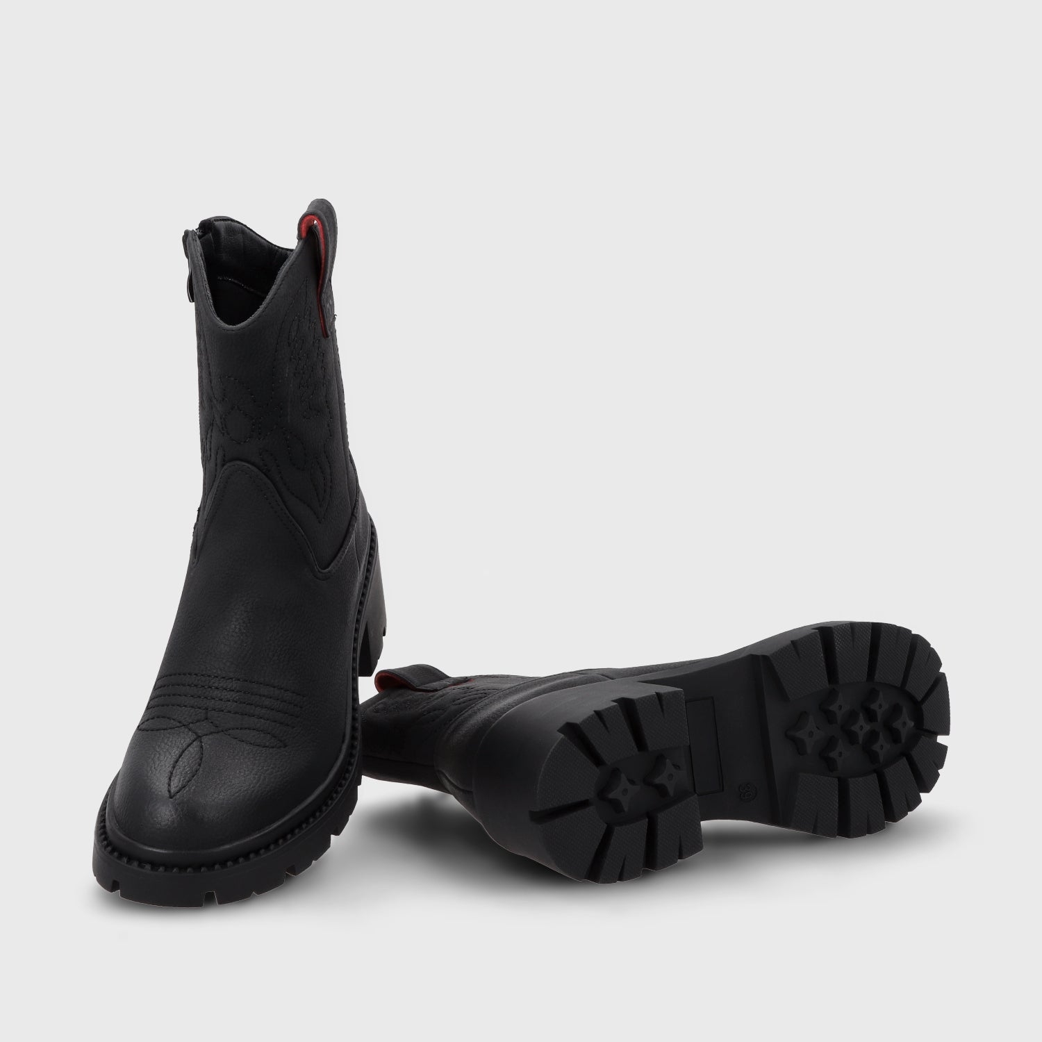 Botin Taco Negro Mujer 45745 - Gotta Chile