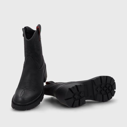Botin Taco Negro Mujer 45745 - Gotta Chile