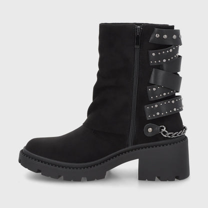 Botin Taco Negro Mujer 45746 - Gotta Chile