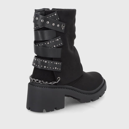 Botin Taco Negro Mujer 45746 - Gotta Chile