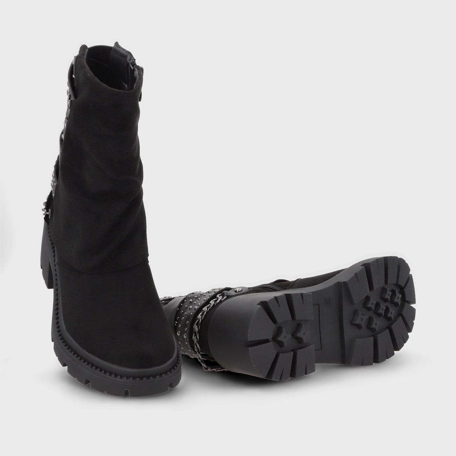 Botin Taco Negro Mujer 45746 - Gotta Chile