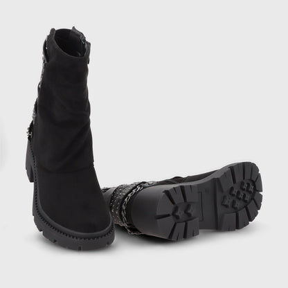 Botin Taco Negro Mujer 45746 - Gotta Chile