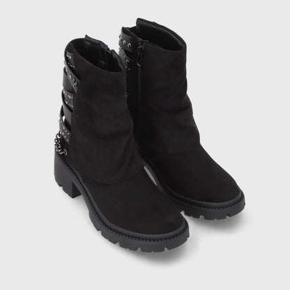 Botin Taco Negro Mujer 45746 - Gotta Chile