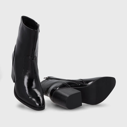 Botin Taco Negro Mujer 53783 - Gotta Chile