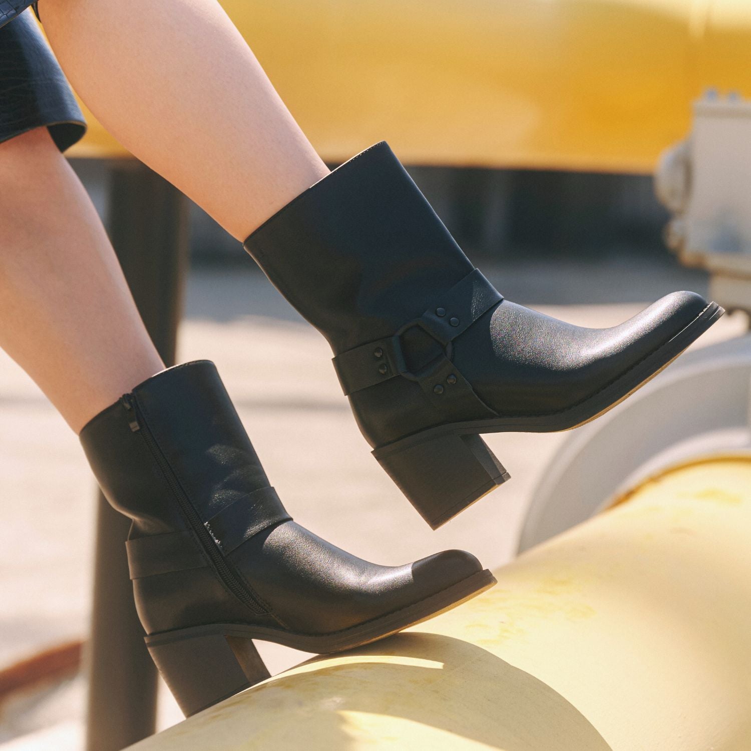 Botin Taco Negro Mujer 56030 - Gotta Chile