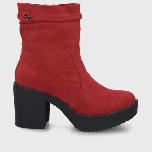 Botin Taco Rojo Mujer C7330 - Gotta Chile