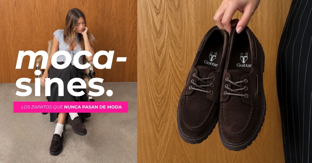 Mocasines café para mujer de nueva colección Gotta Chile