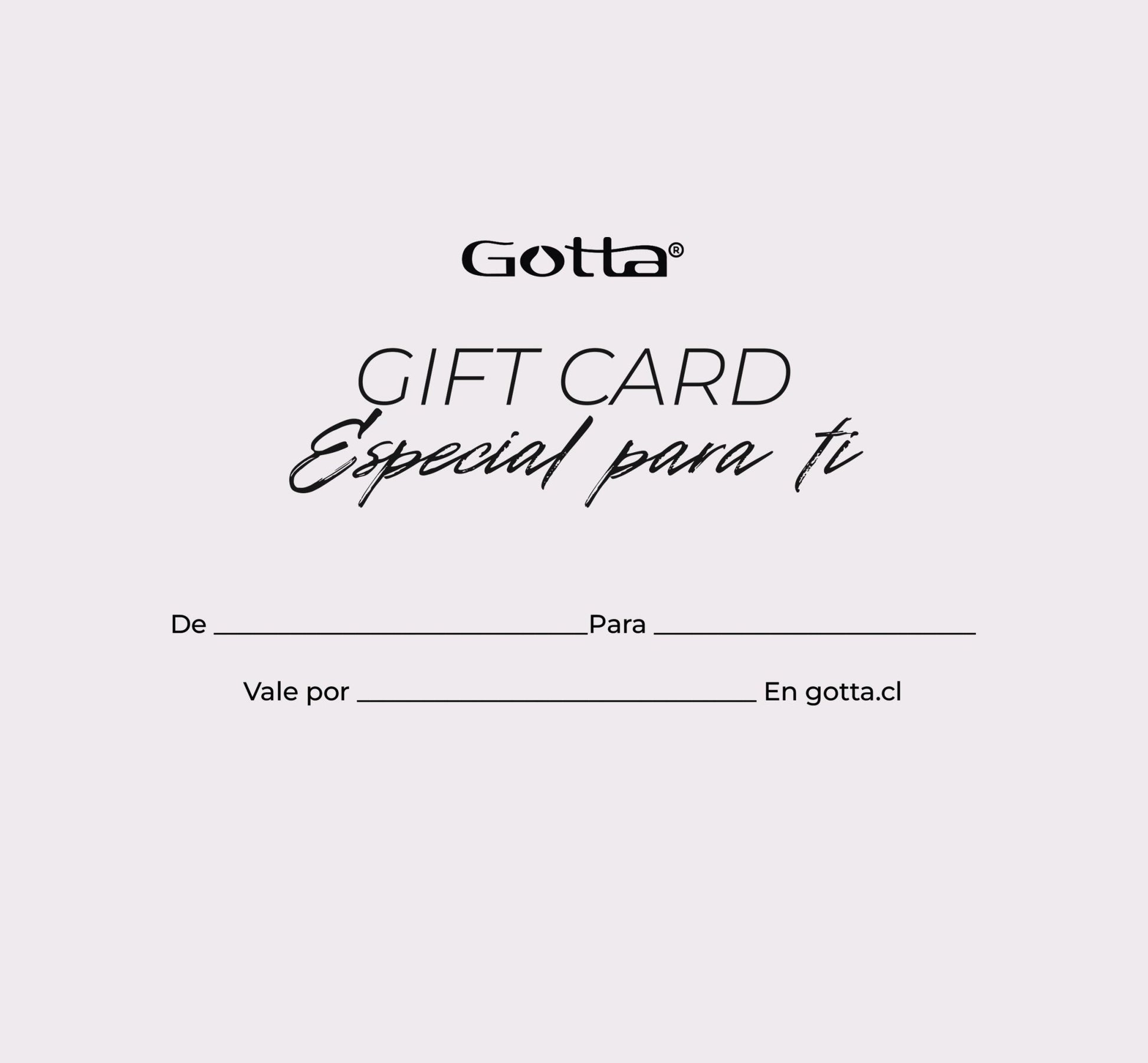 Gift Card Gotta - Gotta Chile