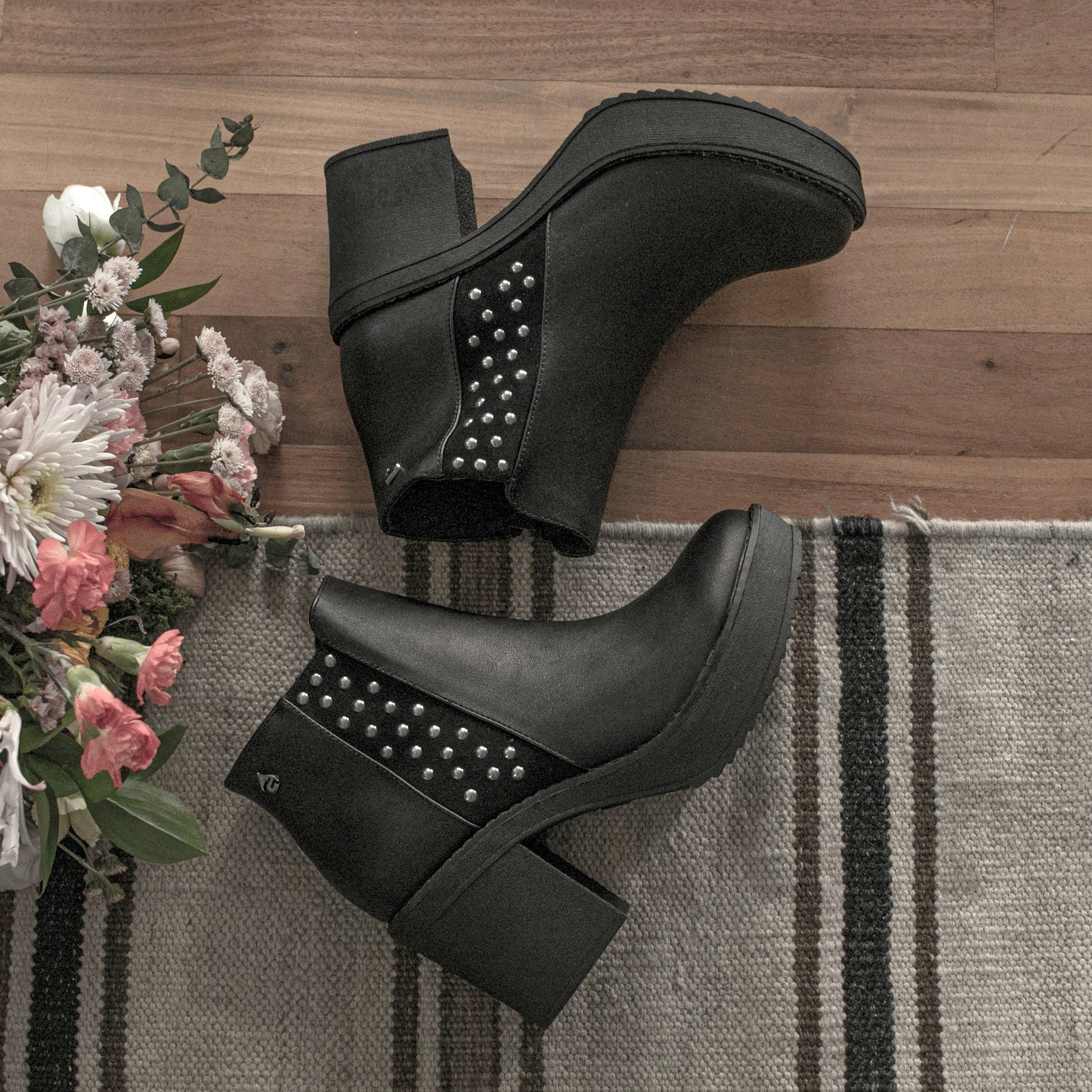 Gotta Botin Plataforma Gris Botines Mujer Calzados Gotta 2019 BOTÍN PLATAFORMA NEGRO GOTTA