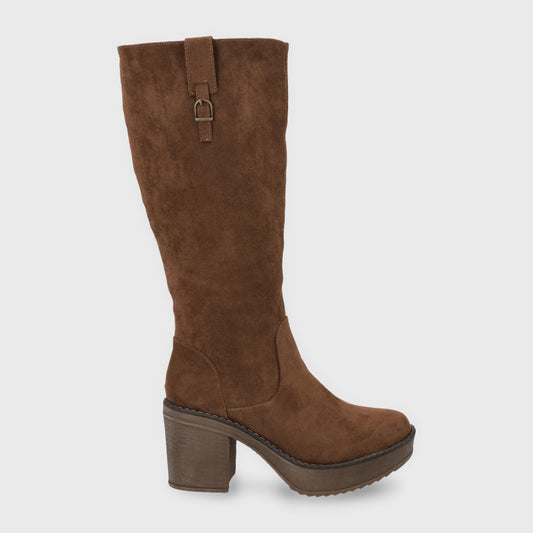 Bota Taco Café Mujer 13501