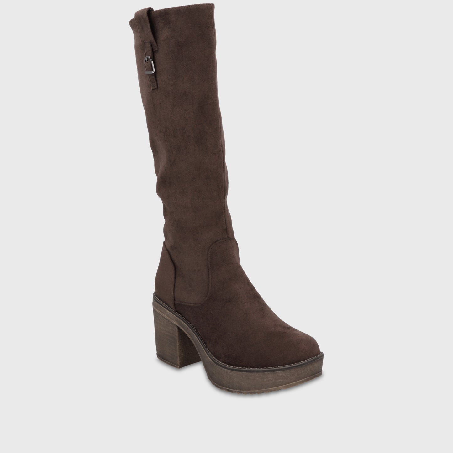 Bota Plataforma Café Mujer 1350132