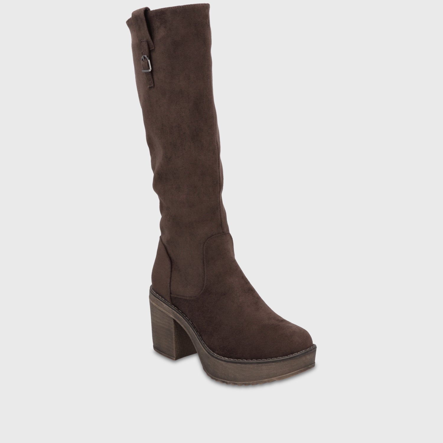 Bota Plataforma Café Mujer 1350132