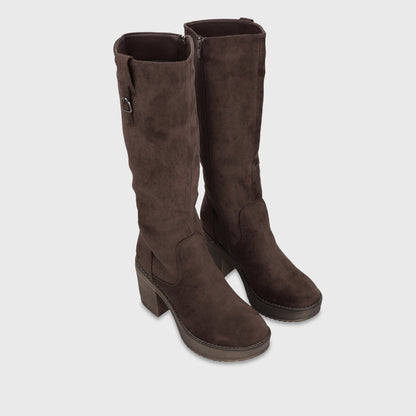 Bota Plataforma Café Mujer 1350132